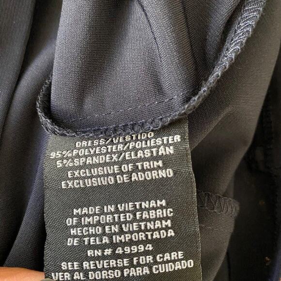 R&M Richards sz 10P‎ paisley print navy metallic gold dress and jacket - Picture 12 of 13